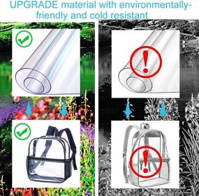 img 1 attached to Stadium-Approved 12X12X6 Clear Backpack - Durable And See-Through Mini Bag For Essentials