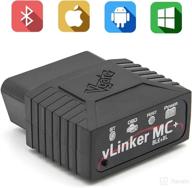 🔑 vlinker mc+ bluetooth obd2 scanner: iphone, android & windows compatibility | obdii diagnostic scan tool | unlock hidden car features | highly recommended by forscan & bimmercode logo