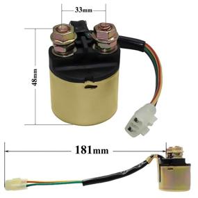 img 1 attached to 🔌 GLENPARTS Starter Solenoid Relay for Honda 350 TRX350 Fourtrax Rancher - Compatible with Years 2000-2006 (TRX350)