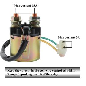 img 2 attached to 🔌 GLENPARTS Starter Solenoid Relay for Honda 350 TRX350 Fourtrax Rancher - Compatible with Years 2000-2006 (TRX350)