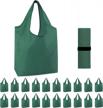 20 pack beegreen christmas reusable grocery shopping bags - heavy duty, extra large & machine washable! logo