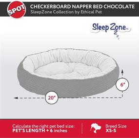 img 2 attached to Sleep Checkerboard Napper 20X20 Chocolate