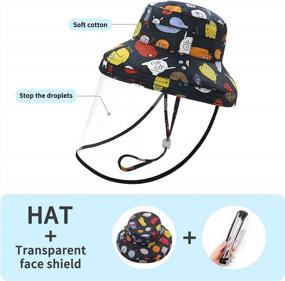 img 3 attached to Cute And Protective Baby Sun Hats For Beach And Swim: Duoyeree'S Animal-Printed Cotton Hats For Boys And Girls