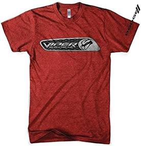 img 4 attached to 🚘 Dodge Viper Dash Plaque T-Shirt for Men in Heather Red