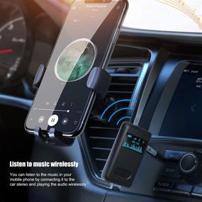 img 1 attached to 🎧 Fivtyily Bluetooth 5.0 Receiver with Display Screen: Enhanced Audio, Noise Cancellation, and 3D Surround Sound for Car and Home Stereo