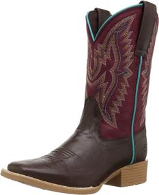 img 4 attached to Ariat Unisex BRISTO Western Boot Boys' Shoes ~ Boots
