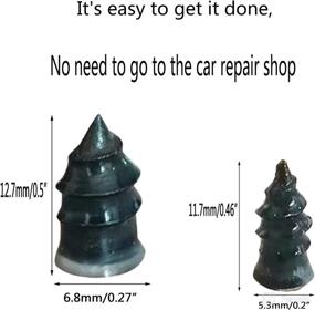 img 3 attached to 🔧 Fast and Efficient 40PCS Tire Repair Rubber Nail and Screws Set with Screwdriver - Self-Service Car Tire Rapid Repair