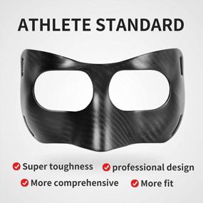 img 1 attached to Adjustable Carbon Fiber Nose Guard Face Shield With Padding For Adult QC-LX-T - Protection From Nose And Face Injuries Due To Impact