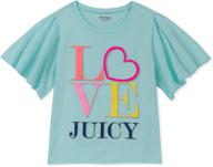 👚 juicy couture little fashion oatmeal girls' tops, tees & blouses logo