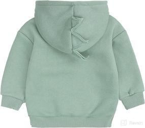 img 3 attached to Comfortable Unisex Baby Hooded Sweatshirt with Long Sleeves - A Cozy Sweat Top