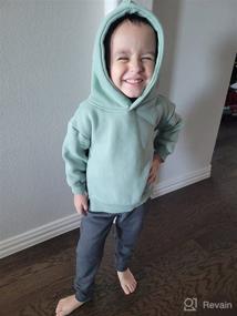 img 1 attached to Comfortable Unisex Baby Hooded Sweatshirt with Long Sleeves - A Cozy Sweat Top