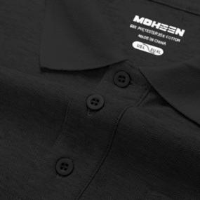 img 1 attached to Upgrade Your Game With MOHEEN Men'S Polo Shirts: Quick Dry, Athletic, And Stylish