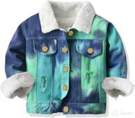 👶 junneng baby toddler girl boy jeans jacket kids tie dye ripped denim coat outwear logo