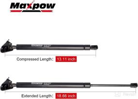 img 3 attached to 🚙 Maxpow Lift Support Hydraulic Struts Shocks for Grand Cherokee 1993-1998 - Liftgate Cylinder Struts Tailgate Assist 2pcs 4856-57