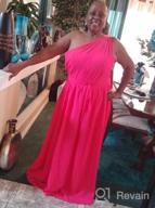 img 1 attached to Chic & Elegant Women'S Sleeveless A-Line Chiffon Formal Gown With Ruched Detailing review by Tyler Cash