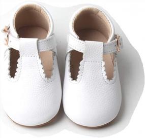 img 2 attached to Soft-Sole Baby Girl'S Starbie Mary Janes With T-Bar Design - Available In 12+ Colors For Toddlers And Babies