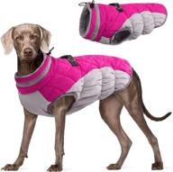 🐾 fuamey padded vest dog jacket - reflective, windproof & warm winter coat for dogs - ideal cold weather apparel for small, medium, and large dogs логотип