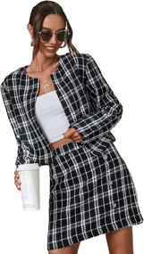 img 4 attached to 👩 SweatyRocks Women's Business Pieces Blazer - Women's Clothing, Suiting & Blazers