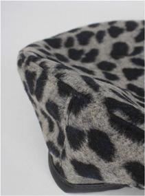 img 1 attached to Women'S French Vintage Leopard Print Wool Soft Winter Warm Beret Beanie Hat