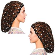 🧶 crochet hairnet styling ornament for unique hair pieces logo