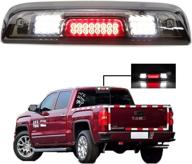 🚦 led third tail light rear cargo lamp high mount stop light for 2014-2018 chevrolet silverado / gmc sierra - chrome housing with smoke lens логотип