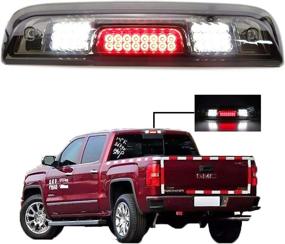 img 4 attached to 🚦 LED Third Tail Light Rear Cargo Lamp High Mount Stop Light for 2014-2018 Chevrolet Silverado / GMC Sierra - Chrome Housing with Smoke Lens