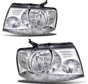 img 4 attached to JSBOYAT Headlight Assembly Replacement for 2004-2008 Ford F150 Pickup - Chrome Housing, Left & Right Side