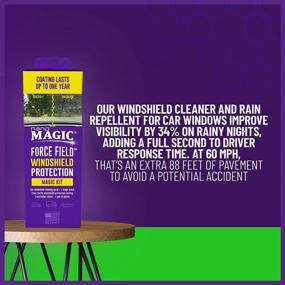 img 1 attached to 🪟 NANO MAGIC Force Field Windshield Protection Kit - Hydrophobic Coating Repellent for Rain, Bugs, and Salts on Car Windshield, Lasting up to 1 Year - Standard Kit