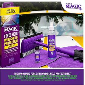 img 2 attached to 🪟 NANO MAGIC Force Field Windshield Protection Kit - Hydrophobic Coating Repellent for Rain, Bugs, and Salts on Car Windshield, Lasting up to 1 Year - Standard Kit