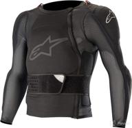 🏍️ alpinestars men's sequence long sleeve motorcycle jacket - black, x-large - ultimate protection for riders logo