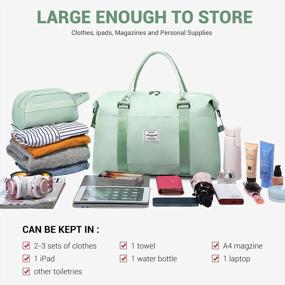 img 2 attached to Путешествуйте стильно с сумкой LOVEVOOK Weekender Bag: универсальная и шикарная сумка для женщин