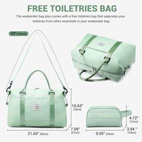 img 3 attached to Путешествуйте стильно с сумкой LOVEVOOK Weekender Bag: универсальная и шикарная сумка для женщин