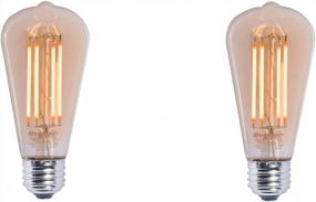 img 3 attached to Vintage Charm At Low Wattage - Dimmable 5 Watt LED Bulbs In A Pack Of 2 (2200K, 80 CRI)