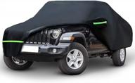 водонепроницаемый чехол для грузовика jeep gladiator 2020-2022 | всепогодная защита | дышащий и устойчивый к царапинам | защита от пыли, снега и воды | черный дизайн логотип