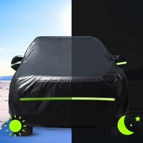 img 1 attached to Waterproof Truck Car Cover For Jeep Gladiator 2020-2022 | All Weather Protection | Breathable And Scratch-Resistant | Dust, Snow, And Water Proof | Black Design