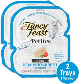 img 1 attached to Fancy Feast Petites Servings Whitefish Cats