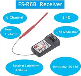 img 2 attached to RCmall FS-R6B 2.4G 6 Channel Receiver Radio Model Remote Control Receiver For RC Car FS-I10,FS-I8,FS-I6X, FS-I6,S-TH9X,FS-T6,FS-CT6B,FS-T4B, FS-GT2,FS-GT2E,FS-GT2F,FS-GT2G,FS-GT2B,FS-GT3B