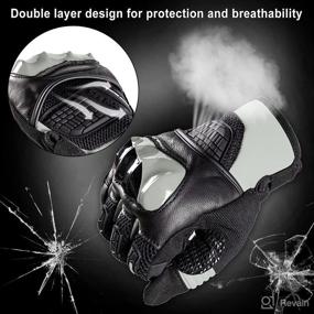 img 3 attached to BORLENI Motorcycle Gloves Touchscreen Breathable