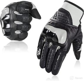 img 4 attached to BORLENI Motorcycle Gloves Touchscreen Breathable