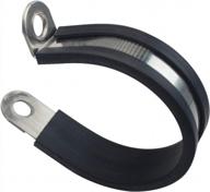 304 stainless steel u-bolt cable clamp, 20 pack - 1/2 inch rubber cushioned pipe tube fitting. logo