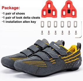 img 1 attached to Bucklos Cycling Shoes For Men And Women - Compatible With Peloton, Look Delta And Shimano SPD - Spin Shoes For Indoor And Outdoor Road Biking - Includes Look Delta Cleats