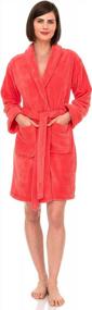 img 4 attached to TowelSelections Women'S Robe, Plush Fleece Short Spa Bathrobe