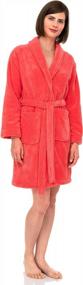 img 1 attached to TowelSelections Women'S Robe, Plush Fleece Short Spa Bathrobe