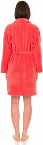 img 3 attached to TowelSelections Women'S Robe, Plush Fleece Short Spa Bathrobe
