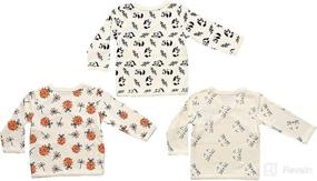 img 1 attached to 👶 Organic Cotton Baby Kimono Long Sleeve Bodysuit by Maple Clothing - GOTS Certified