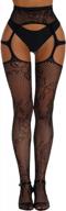 sexy and chic: verdusa women's fishnet stockings with high waist lace suspender pantyhose logo