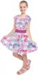unicorn christmas mistletoe party sleeveless/short sleeve dress for girls by pattycandy logo