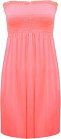 img 1 attached to Loxdonz Womens Strapless Summer Dresses Women's Clothing and Swimsuits & Cover Ups