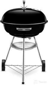 img 3 attached to 🔥 Weber Compact Kettle Charcoal Barbecue (57 cm) - Black Grill for Versatile Outdoor Cooking