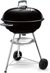 img 2 attached to 🔥 Weber Compact Kettle Charcoal Barbecue (57 cm) - Black Grill for Versatile Outdoor Cooking